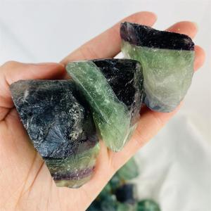 Tinh Thần Tự Nhiên Cầu Vồng Fluorite Đá Thô Chip Sụt Giảm Reiki Màu Tím Màu Xanh Lá Cây Tinh Thể Nguyên Đá Khoáng Chất Cho Thiền - Product Image 4