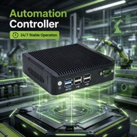 Mini ordinateur industriel N3 Barebone Intel Celeron J1900 Quad Core Linux Mini PC Fanless 2 LAN 6 USB