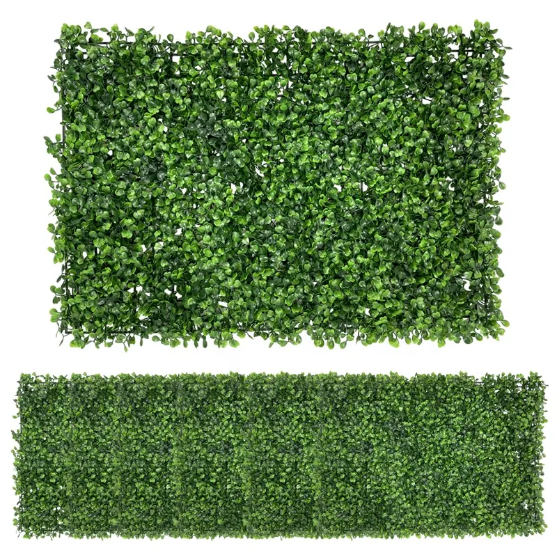 16x24 ''pianta verde artificiale pannelli di bosso appeso parete di erba-decorazione verde per la casa