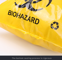 Grand sac de carcasse d'animal à cordon épaissi sac de déchets d'élimination inoffensif sacs de carcasse de volaille morte biodégradables étanches