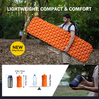 Matelas de camping gonflable isolé personnalisé ultra-léger à haute valeur R, OEM/ODM, pliable, portable, toutes saisons, pour l'extérieur