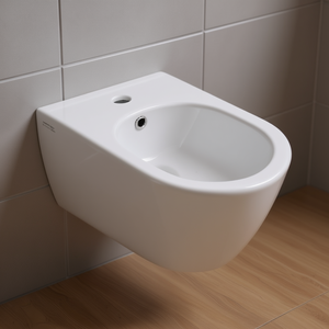 Bidet da Parete Greta Lunghezza 57 Cm Bianco con Rubinetto Estraibile - Product Image 2