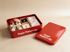 Cadeau pour la fête des mères, boîte en métal rectangulaire, logo personnalisable imprimé, boîte <span class=keywords><strong>de</strong></span> rangement en métal pour les bonbons <span class=keywords><strong>de</strong></span> <span class=keywords><strong>maman</strong></span> - Product Image 4