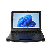 Nouvel ordinateur portable robuste Emdoor Intel 15,6 pouces AI, 1000 nits, 5G, GPS, IP65, étanche, résistant aux intempéries, robuste, renforcé