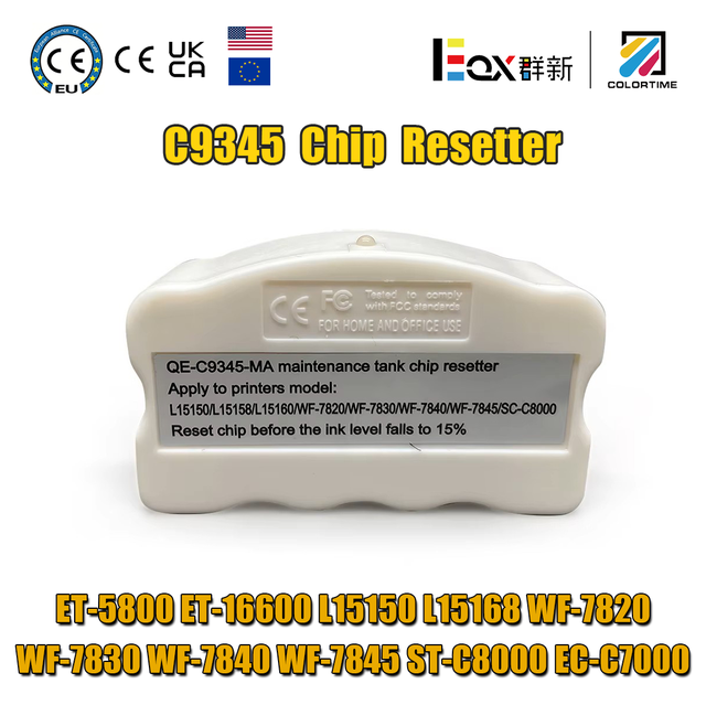 Chip Resetter for Epson  Printer Maintenance Tank C9345 for EcoTank Pro ET-5800 ET-5850 ET-5880 ET-16600 ET-16650 ET-1660