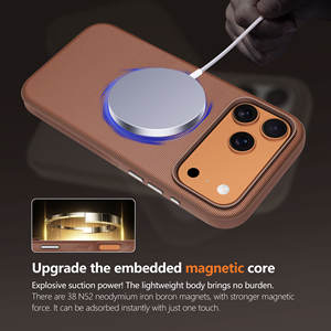 Nuova Custodia TechWoven con Bottone Magnetico in Metallo per <span class=keywords><strong>iPhone</strong></span> 17 Pro Max, Antiurto e Antigraffio, <span class=keywords><strong>Cover</strong></span> per Cellulare per <span class=keywords><strong>iPhone</strong></span> Air - Product Image 4