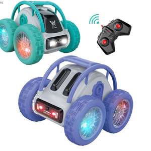 Voiture télécommandée 2.4G RC 4CH pour drift, <span class=keywords><strong>course</strong></span> et cascades, avec rotation à 360° et lumières LED, jouet pour enfants - Product Image 1
