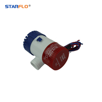STARFLO 1100GPH 12V/24V DC Pompe à eau de mer alimentée par batterie Mini pompe submersible pour bateau