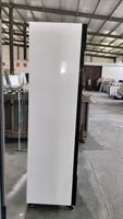Refrigerador Comercial Vertical para Bebidas con Pantalla LED y Ruedas Giratorias para Enfriador de Bebidas de Bar