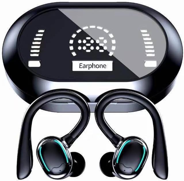Hot-Selling Wireless BT Earbuds Noise Reduction Long-Lasting Battery Ear-Hook Design Fitness Sports Voice Control Type-C