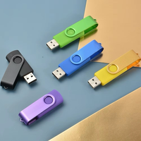 Memoria USB KDATA Real Memory Stick Bulk CI USB 2.0 512MB 1GB 4GB 16GB Pendrive USB Giratorio Personalizado 64GB 128GB Unidad Flash USB Metálica