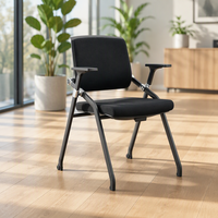 Chaise de formation exécutive moderne empilable en plastique avec hauteur réglable pour bureau à domicile, salle de conférence, commande en gros