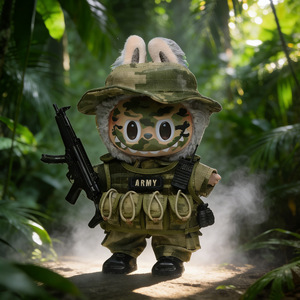 Vêtements de poupée Labundo, tenue tactique de camouflage militaire, uniforme de l'armée avec accessoire d'arme pour poupées à l'échelle 1/3 - Product Image 3