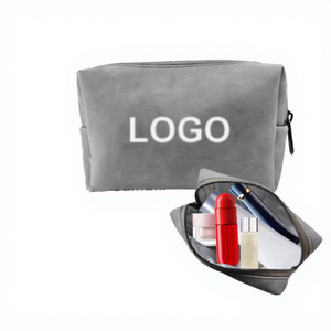 <span class=keywords><strong>Sac</strong></span> cosmétique en écorce de chèvre avec logo personnalisé pour femmes Trousse de maquillage minimaliste pour un usage quotidien Rangement portable Petite pochette cosmétique soignée - Product Image 1