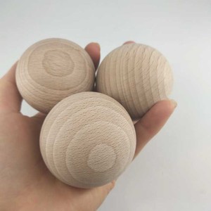 Palline di legno non finite di varie dimensioni, palline di legno da gioco palla non verniciata - Product Image 1