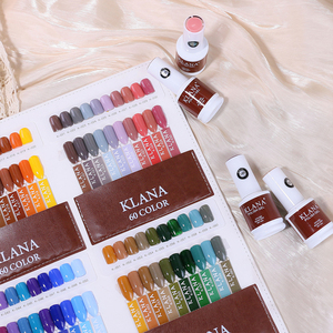 KLANA Set de 60 Esmaltes de Uñas en Gel, Ecológicos, de Larga Duración, con Tabla de Colores, Kit de Esmalte de Uñas en Gel para Uso en Salón - Product Image 3