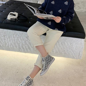 แฮปปี้ ฮิคกี้กางเกงฮาเร็มผ้าแคนวาสสำหรับผู้หญิงไซส์พลัส สีขาวนวล ดีไซน์กระเป๋าผ้าฝ้าย N6648 - Product Image 1