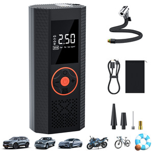 Inflador de neumáticos eléctrico inalámbrico de 12V con pantalla LED y apagado automático para inflar coches, motocicletas, bicicletas y balones de baloncesto. - Product Image 2