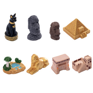 รูปปั้นเรซิ่นอียิปต์โบราณขนาดเล็ก รูปปั้นพีระมิด สฟิงซ์ ของตกแต่งบ้าน - Product Image 5