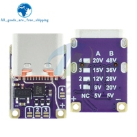 Module de charge rapide PD3.0 PD3.1 QC3.0 Deceiver 1/2/5PCS DC 5/9/12/15/20/28/36/48V Déclencheur de tension PD vers Interface Type C DC