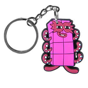 אישית מחזיקי מפתחות מספר בלוקים keyring custom רך pvc גומי 3d 2d מפתח שרשרות עבור חמוד מתנת יום הולדת - Product Image 2