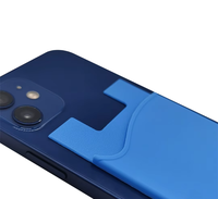 Étui de téléphone en silicone promotionnel avec poche pour bracelet, portefeuille intelligent, porte-cartes de crédit, peinture UV