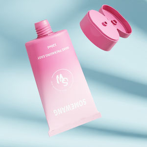 SOMEWANGパーソナルケア包装用フリップトップキャップ付きプラスチックLDPE D45 120MLオーバルチューブカスタムカラー印刷 - Product Image 3