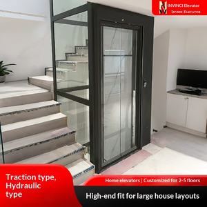 Ascensor Doméstico Personalizado, Ascensor Hidráulico de Tracción para Viviendas, Villas, Lofts, Ascensor Pequeño para Edificios de 2 y 3 Pisos - Product Image 1