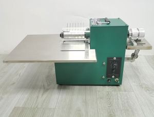Strong W-40 Multi-Functional Fully Automatic Single Double-Head Foot <b>Pedal</b> Leather Cutting <b>Machine</b> 0.5mm Precision - Product Image 4