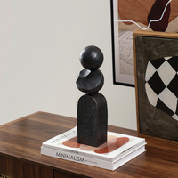 Statue en Résine Moderne Art Déco Géométrique, Articles Décoratifs pour Table et Meuble d'Intérieur, Décoration de Maison