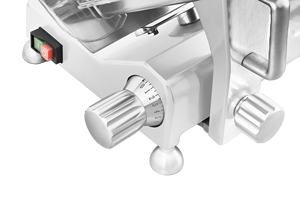 Trancheuse à viande commerciale de luxe 250W en aluminium poli semi-automatique 300MM diamètre de lame coupe-viande nouvel état - Product Image 4