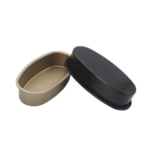Moule à pâtisserie ovale en acier au carbone robuste avec fond amovible pour la préparation de cheesecakes et de gâteaux au fromage à la crème - Product Image 2