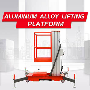 Portable 4-14M Udara Mengangkat Tiang Tunggal Hidrolik Lift Table <span class=keywords><strong>Platform</strong></span> Kerja Plataforma Elevadora - Product Image 2