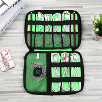 Sac de rangement à fermeture éclair pour accessoires électroniques numériques, petit format, pour la maison, les voyages en extérieur, avec chargement USB et rangement pour cartes – Vente en gros, prêt à expédier