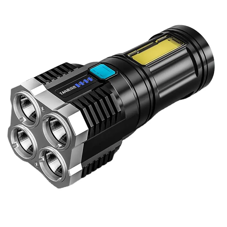 Manufacturers selling portable bright flashlights, LED retractable zoom rechargeable mini flashlights wholesale