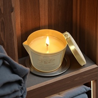 Witoyou 6oz Groothandel Lavendel Jasmijn Handgemaakte Luxe Aromatherapie Zwarte Blikken Pot Massagekaars voor Spa