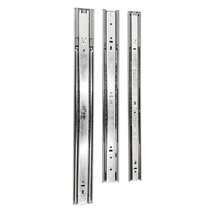 Glissière télescopique à extension complète à fermeture amortie robuste et moderne sur mesure avec roulement à billes pour tiroir d'armoire - Product Image 4