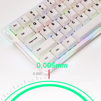 Clavier de jeu mécanique sans fil AKKO Verve68 HE avec éclairage RGB, taux de polling 8K Hz, taux de scan 32K, design latéral unique