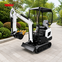 Mini-excavatrice de fabrication chinoise, moteur EPA, nouvelle mini-pelleuse, mini-excavatrice de 1,5 tonne pour jardin