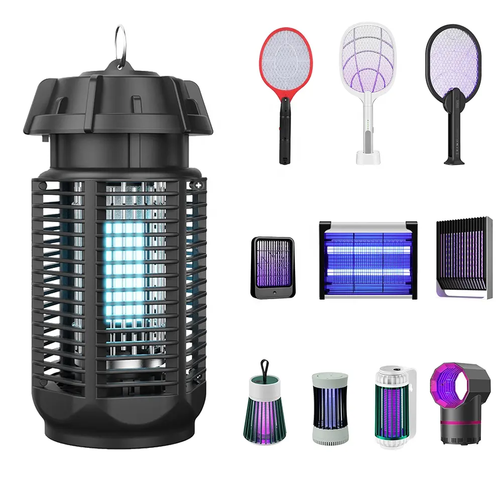 AC 110v 220v USB Rechargeable Electric Shock Flies Pest Control Insect Electronic Bug Zapper Mosquito Killer Killing Lamps