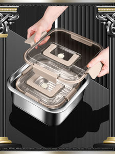 กล่องใส่อาหารสแตนเลส Syh213 ป้องกันการรั่วซึม พกพาสะดวก สำหรับแช่เย็น เก็บอาหารสด กล่องเบนโตะเกรดอาหารกลางวัน ขายส่ง - Product Image 4