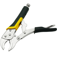 Pince de serrage robuste automatique à mâchoires courbées de 4, 5, 7, 10 pouces, type Visy Grip, à bec rond, avec verrouillage