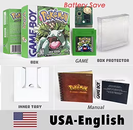 High-quality <b>Wired</b> Battery Save Cart Game Boy Color (GBC) Game Cartridge with Box-Crystal Design Multi-color - Product Image 4