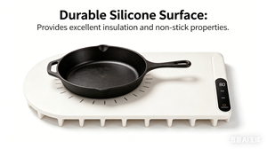 <span class=keywords><strong>Piastra</strong></span> Elettrica Riscaldante in Silicone Resistente all'Olio di Media Dimensione, Regolabile in Temperatura, <span class=keywords><strong>per</strong></span> Uso Domestico, Vendita all'Ingrosso - Product Image 2