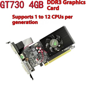 Tarjeta Gráfica Discreta GT730 de 4GB, Chasis de Ordenador Pequeño de 128BIT, Cuchillo de Media Altura para Pantalla de Juego, Ventilador de Estación de Trabajo <span class=keywords><strong>DDR3</strong></span>, Novedad - Product Image 3
