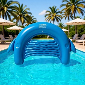 JOSEN Chaise Longue Flottante Gonflable en PVC avec Dossier en U, Fauteuil de Plage, Canapé, Radeau de Natation - Product Image 2