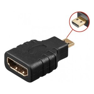 Conector de Video HDMI a Micro HDMI Tipo D F M Negro IADAP HDMI MD - Product Image 1