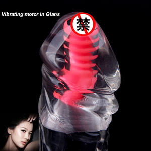 Condón exótico estimulante <span class=keywords><strong>para</strong></span> hombres, glande divertido, vibrador, alargado, mejor manga de pene extendida - Product Image 3