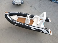 Bateau pneumatique ORCA 866 Hypalon Pennel Flipo FabricCE RIB520 en fibre de verre pour la pêche