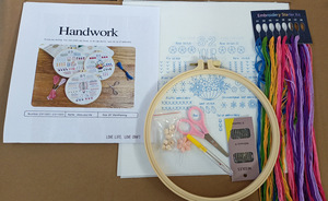 3 Bộ thêu Kit cho người mới bắt đầu người lớn tìm hiểu 33 mũi khâu khác nhau Bộ dụng cụ thêu thủ công - Product Image 6